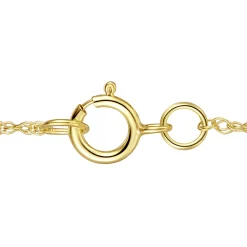 Blue Sapphire And Diamond Pendant In 10K Yellow Gold (1/4 Ct. Tw.)
