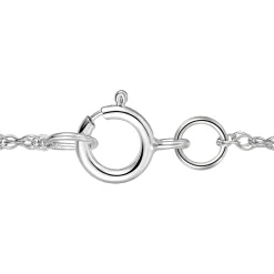 Blue Sapphire And Diamond Pendant In 10K White Gold (1/4 Ct. Tw.)