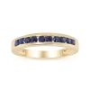 Blue Sapphire Band In 10K Yellow Gold