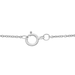 Blue Topaz Bar Necklace With Diamonds In Sterling Silver (1/10 Ct. Tw.)