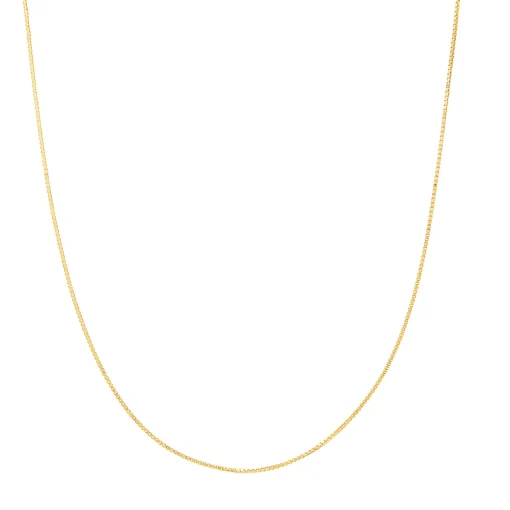 Box Chain In 14K Gold, 20"