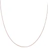Box Chain In 14K Rose Gold, 18"