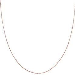 Box Chain In 14K Rose Gold, 18"