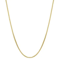 Box Chain In 14K Yellow Gold, 18"
