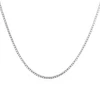 Box Chain In Sterling Silver, 24"
