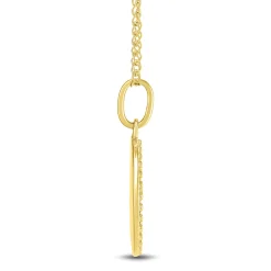 Children's Cross Medallion In 14K Yellow Gold