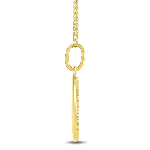 Children's Cross Medallion In 14K Yellow Gold