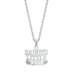 Children's "Daddy's Little Girl" Pendant In Sterling Silver