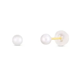 Children's Earring Set In 14K Yellow & White Gold