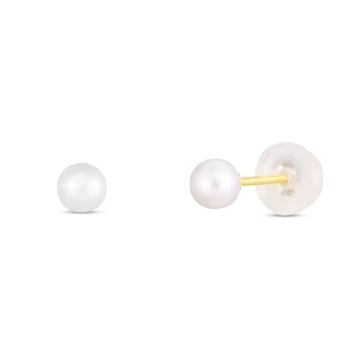 Children's Earring Set In 14K Yellow & White Gold