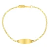 Children's Id Bracelet In 14K Yellow Gold