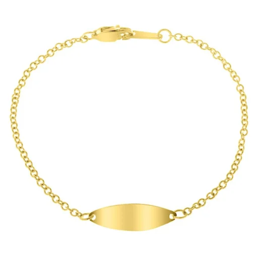 Children's Id Bracelet In 14K Yellow Gold