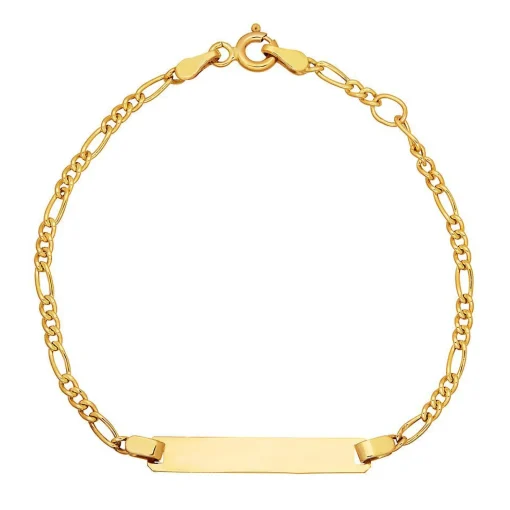 Children's Id Bracelet In 14K Yellow Gold
