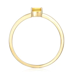 Citrine Stack Ring In 10K Yellow Gold