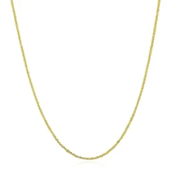 Criss Cross Chain In 14K Yellow Gold, 22"