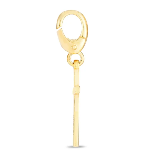 Cross Charm In 10K Yellow Gold