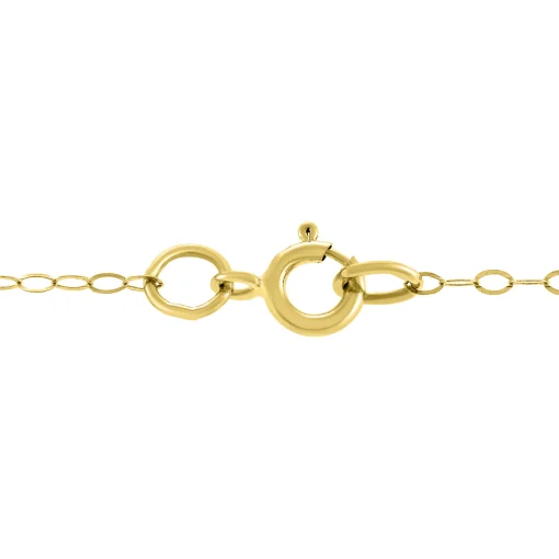 Cross Pendant In 14K Yellow & White Gold