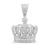 Crown Pendant With Diamonds In Sterling Silver (3/4 Ct. Tw.)