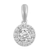 1/4 Ct. Tw. Diamond Aura Illusion Pendant In 10K White Gold