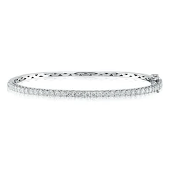2 Ct. Tw. Diamond Bangle Bracelet In 10K White Gold