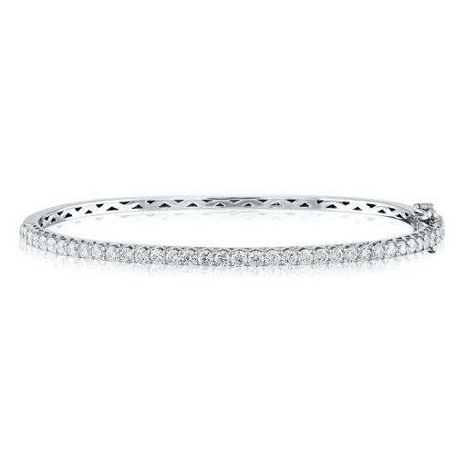 2 Ct. Tw. Diamond Bangle Bracelet In 10K White Gold