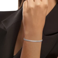 1/2 Ct. Tw. Diamond Bracelet In Sterling Silver