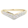 1/3 Ct. Tw. Diamond Chevron Ring In 10K Yellow Gold