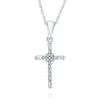 1/10 Ct. Tw. Diamond Cross Pendant In 10K White Gold