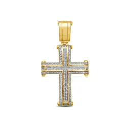 5/8 Ct. Tw. Diamond Cross Pendant In 10K Yellow Gold