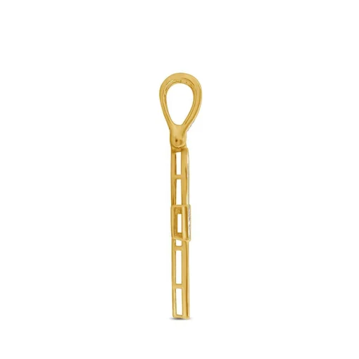 1/2 Ct. Tw. Diamond Cross Pendant In 10K Yellow Gold