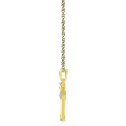1/10 Ct. Tw. Diamond Cross Pendant In 10K Yellow Gold
