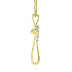 1/10 Ct. Tw. Diamond Cross Pendant In 10K Yellow Gold