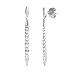 1/2 Ct. Tw. Diamond Earrings In 10K White Gold