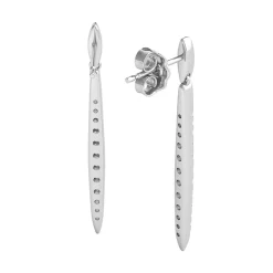 1/2 Ct. Tw. Diamond Earrings In 10K White Gold
