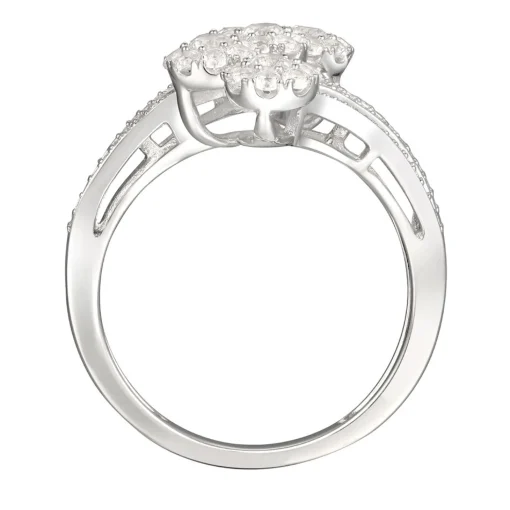 1 Ct. Tw. Diamond Five-Stone Ring In 10K White Gold
