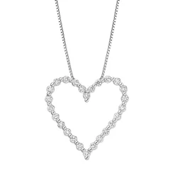 1/4 Ct. Tw. Diamond Heart Pendant In 10K White Gold