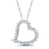 1/10 Ct. Tw. Diamond Heart Pendant In 10K White Gold
