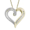 1/4 Ct. Tw. Diamond Heart Pendant In 10K Yellow Gold