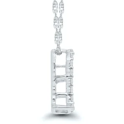 1/10 Ct. Tw. Diamond Heart Pendant In 10K White Gold