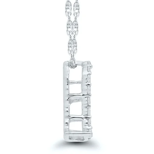 1/10 Ct. Tw. Diamond Heart Pendant In 10K White Gold