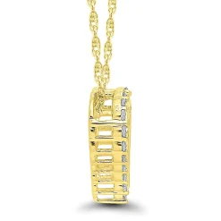 1/10 Ct. Tw. Diamond Heart Pendant In 10K Yellow Gold