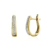 1/4 Ct. Tw. Diamond Hoop Earrings In 10K Yellow Gold