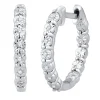 1/10 Ct. Tw. Diamond Hoop Earrings In