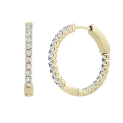 1/2 Ct. Tw. Diamond Hoop Earring