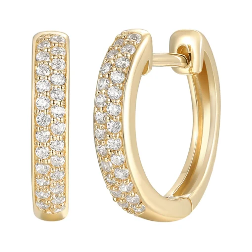 1/4 Ct. Tw. Diamond Hoop Earrings