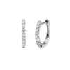 1/2 Ct. Tw. Diamond Huggie Hoop Earrings In 10K White Gold