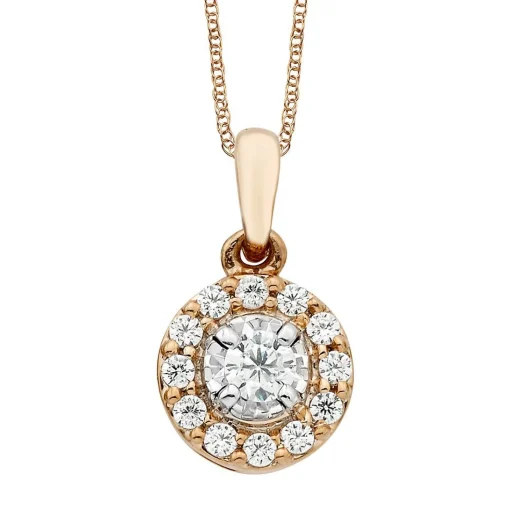 1/4 Ct. Tw. Diamond Illusion Pendant