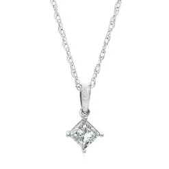 1/4 Ct. Tw. Diamond Illusion Solitaire Pendant In