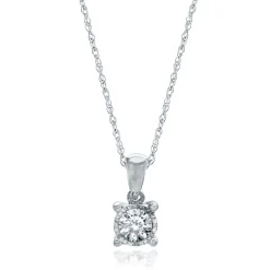 1/4 Ct. Tw. Diamond Illusion Solitaire Pendant In