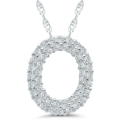 1/7 Ct. Tw. Diamond Initial Pendant In